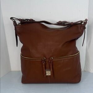 Dooney & Bourke DILLEN Rich Brown Leather Shoulder Bag